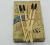 Bamboo Denti Set Set di spazzola morbida Bamboo Sbalzo Sbalzo Salute Protezione Ambientale Maniglia Bambù Spazzolino da denti per adulti all'ingrosso