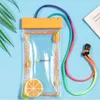 Pooltillbehör 1pc Bekväm för telefon Flytande Vattentät Dry Bag Undervattensfodral Swimming Poch Whistle