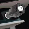 손전등 토치 ZK20 LED 미니 자동차 충전식 랜턴 토치 강력한 램프 내장 리튬 이온 배터리 담배 라이터 소켓