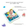 Coussin / oreiller décoratif bébé enfants eau jeux mat jouets gonflables PVC infantile TMMINTMENT PLAYMAT ACTIVITE AVEC POMPE DE TIRE