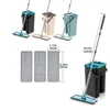 6 tessuti Evitare la lavaggio delle mani Mops MOPS per la pulizia automatica della casa Cucina in legno Pavimento 360 Easy Rotating Tools 211215