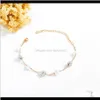 Lien, livraison de gouttes de chaîne 2021 Fashion Femmes Gold Sier Color Charm Bracelets For Girls Hands Hingestone Pearl Jewelry Gift Trendy Style