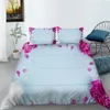 Bedding Sets Lily Flower Rose Daisy Love Set Bedroom Decor Kids Girls Gifts Duvet Comforter Cover 2/3 Pieces Bedspread Pillowcase