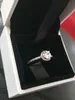 リアル925スターリングシルバーCZダイヤモンドリングオリジナルボックスセットフィットPandoraスタイルの結婚指輪エンゲージメントジュエリー女性女の子バレンタイン