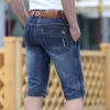 Retro Shorts Mens Casual Cargo Denim Shorts Masculino Bermuda Calças Calças Vintage Muitos Bolsos Motociclista Clássico Calças de Jeans Curtas 210518