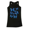 Sexy Colorful Butterfly Print Tanks Female Loose Camisole Tank Top Summer Clubwear Streetwear SleevelTop Women Camisole X0507