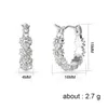 Fashion Two Tone Daisy Clip Earrings Simple Design 925 Silver Plated Ear Clip For Women Ladies Party Jewelry4506074