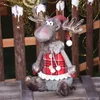 Christmas Party Decoration Dolls for Tree Santa Claus Snowman Toys Figurines Decorazioni 211105