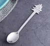 Stainless Steel Coffee Spoons Christmas Gifts Tableware Dessert Spoon Ice Cream Candy Tea Honey Spoon Tablewares xmas Gift HH21-837