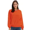 Casual Dense Cotton Women Sweatshirt O-Neck Solid Pullover Wearable Plus Size Various Colors M30106 210526