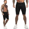 Men's Shorts Homme Summer Elastic Waist Plaid Short Skinny Fit Fashion Brand Fitness Shorts for Men Casual Stretchy Chinos 210723