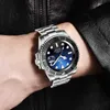 LIGE Design GMT Men Watches Luxury Sapphire Automatic Mechanical Watch Men 100m Waterproof Sport Clock reloj hombre+Box 210527