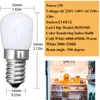 Лампочки 2 шт. / Лот Dimmable LED Холодильник Лампочка Холодильник Кукуруза AC 220V / 110V Лампа SMD2835 Заменить галоген