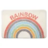 All Season Soft Non-Slip Bathroom Carpet Rainbow Print Doorway Water Absorbent Bath Mat Home Decor Floor Rug Shower Room Mats 211109