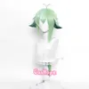 Genshin Impact Sucrose Cosplay 85 cm lange Perücke grüner Apfel Anime s hitzebeständige synthetische S Halloween Y0913