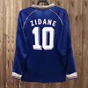 1983 1998 Zidane Henry Mens Retro Soccer Jerseys Long Sleeve Djorkaeff Vieira 1971 to 2018 Griezmann Home Away Football Shirt remore short short