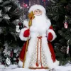 50cm Jul Santa Claus Dolls Candy Bucket Box Toy Dekoration Snö Girl Doll Birthday Gift Kids Home Navidad Decor Ornaments 211019