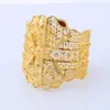 Top Quality India Gold Color Bracelet for Women African Bangle Dubai Jewelry Bridal Wedding Engagement Gifts Q0720