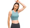 L52 Sujetador deportivo de color sólido trajes de yoga ropa de gimnasia ropa interior de mujer fitness push up sujetadores sexy camisa de alta calidad camisetas sin mangas 1375445