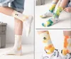 New Tie-dye Egyptian Kobold Embroidery Men Women Socks Cotton Harajuku Vortex Funny Hip Hop Cat Lion Girls Soft Sockings