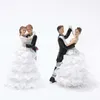 Hemljusbröllop Romantiskt Par Doll Creative Resin Brudgum och Brud Figur Hem Inredning Living Ornaments Gåvor för älskare