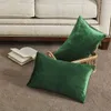 2 paquets de coussins décoratifs couvrent des cas pour canapé-lit canapé moderne luxe velours maison taie d'oreiller couvre vert or 45x45 210401