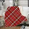 Couvertures Textiles Gardenplaid Sherpa 150 * 200 cm épaissir 3D imprimé hiver peluche châle canapé canapé polaire enveloppement lit waddling couverture maison Ljja