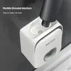 Portaspazzolino Accessori da bagno Dispenser di dentifricio Spremiagrumi Montaggio a parete automatico in plastica Portatile 210423