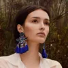 Boho exaggerated creative women's handmade winding insects tassel earrings whole 2019 Fashion jewelry