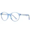 Round Computer Eyeglasses For Women/Men Anti Blue Light Glasses Vintage TR90 Optical Frames Transparent Clear Gafas Fashion Sunglasses
