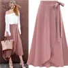 Fashion ladies skirt arrival high waist irregular open fork solid Mermaid causal wear soft fabric 1191 40 210510