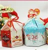 STOBAG 10PCS Casa de Natal Forma Doces Cookies Embalagem de Papel Festa Presente Favorece Favorecer Santa Claus Pingente Snack Suprimentos C3