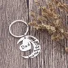 10 -stycken/Lot Father Mother Day Keychain gåvor till far Mor pappa mamma från dotter son barn jag älskar dig till månnyckel ring födelsedagsgif