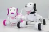 Robots électroniquesChiens robotiques noirs 24G 777-338 Télécommande sans fil Chien intelligent Électronique Pet Éducatif Jouet pour enfants Da
