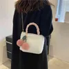 Plüsch Kleine Tasche Weibliche Herbst Winter 2021 Neue Mode Flauschigen Schöne Messenger Tragbare Eimer