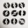 25mm 3d falska ögonfransar 100% mink päls eyelash 5d handgjord normal längd strip ögonfransar tjock full hög volym lash bulk för cosplay 10 stilar