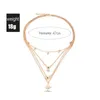 PCS Femmes Bohême Style Collier multicouche Sun Bell Pendant Lady Bijoux Cons CX17 Chokers