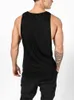 Muscleguys singlet canotta bodybuilding stringer tank top men fitness vest cotton sleeveless shirt cut off sportswear clothing 210421