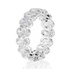 Vecalon Eternal Eternity Band Ring Argento sterling 925 Bijou Diamond cz Promessa Anelli di nozze per le donne Accessori per feste da sposa6330430