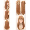 Blocco di capelli sulla parte superiore della testa Cartoon Bangs Parrucca Pezzo di ricambio in fibra chimica Pezzi Donna Young Trendy Color WH0567