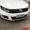 Adesivos coloridos grade grill adesivos de fibra carbono e decalques carstyling para volkswagen vw tiguan 20132017 accessorie