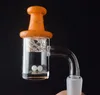 Newest Smoking OD25mm Quartz Banger Nail With Spinning Carb Cap 10mm 14mm 18mm Male Female Domeless 5mm Banger for dab rig bong