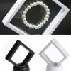 200pcs blanc noir suspendu via bijoux de boîtes de bijouterie gemmes artefacts support de support