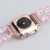 Pour Apple Watch série 6 5 4 3 2 SE iwatch 38mm/42mm/40mm/44mm alliage de luxe Bling diamant Ultra mince housse de protection