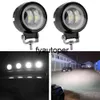 Bar Luzes Motocicleta Offroad Caminhão Condução de Carro Barco Portátil Holofotes 20W 12V 24V 6000K Branco / Azul À Prova D 'Água Redonda LED Night