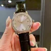 Mode vrouwen geometrische zoete hart polshorloge roestvrij stalen saffier quartz horloges dames echt lederdatum klok 35mm