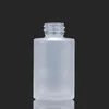 2022 new 30ml frosted OR clear glass bottles with the white black dropper Empty essential oil Bottle