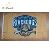 MILB Charleston Riverdogs 플래그 3 * 5ft (90cm * 150cm) 폴리 에스터 배너 장식 플라잉 홈 정원 축제 선물