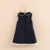 Baby Kids Leuke Kant Ruffles Doll Kraag Prinses Jurk 2020 Zomer Nieuwe Kleine Meisjes Mouwloze Jurken Kinderen Sundress X63 Q0716