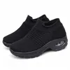 2022 large size women's shoes air cushion flying knitting sneakers over-toe shos fashion casual socks shoe WM2066